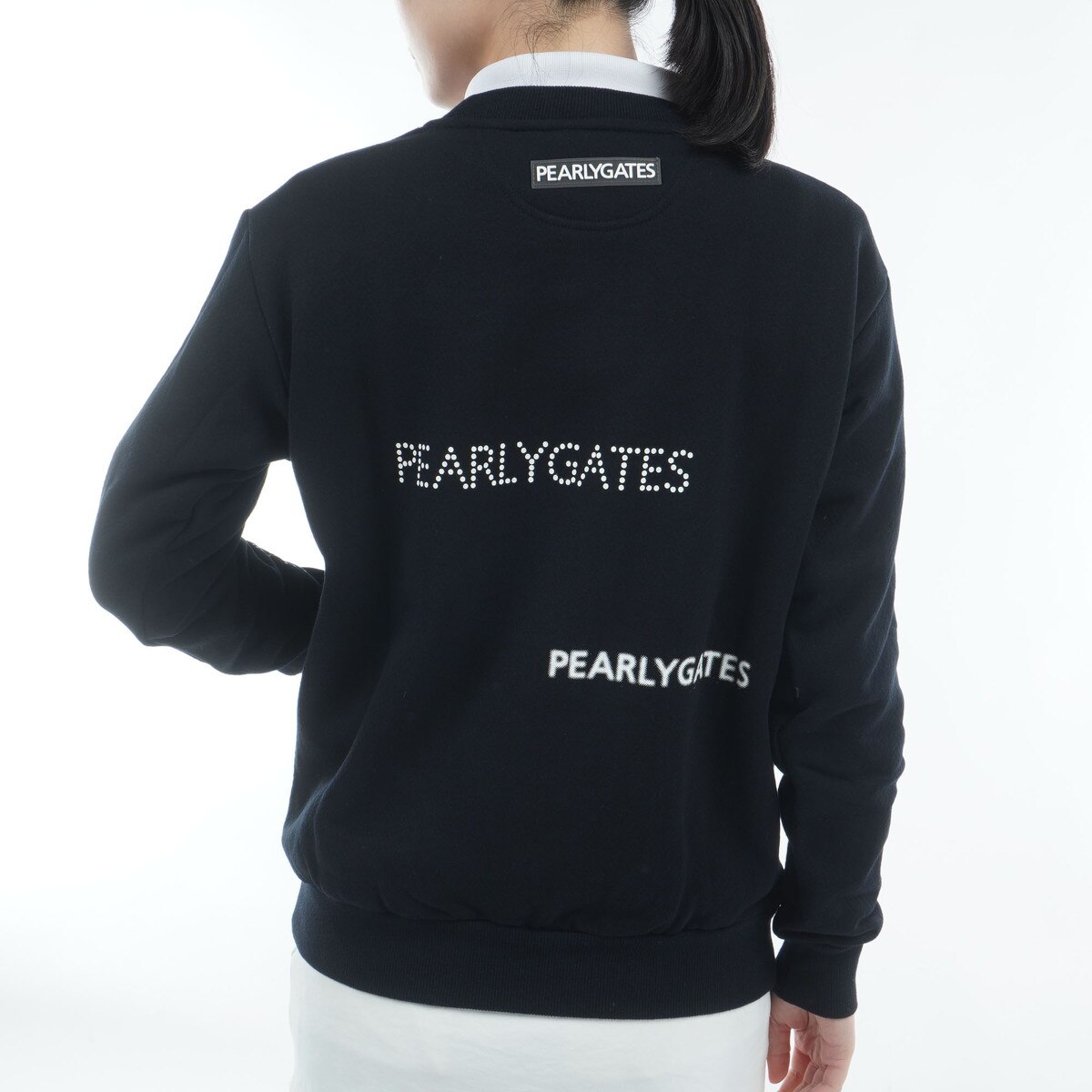 ジグザグ裏毛ジャカード 長袖スウェット レディス(中間着(セーター