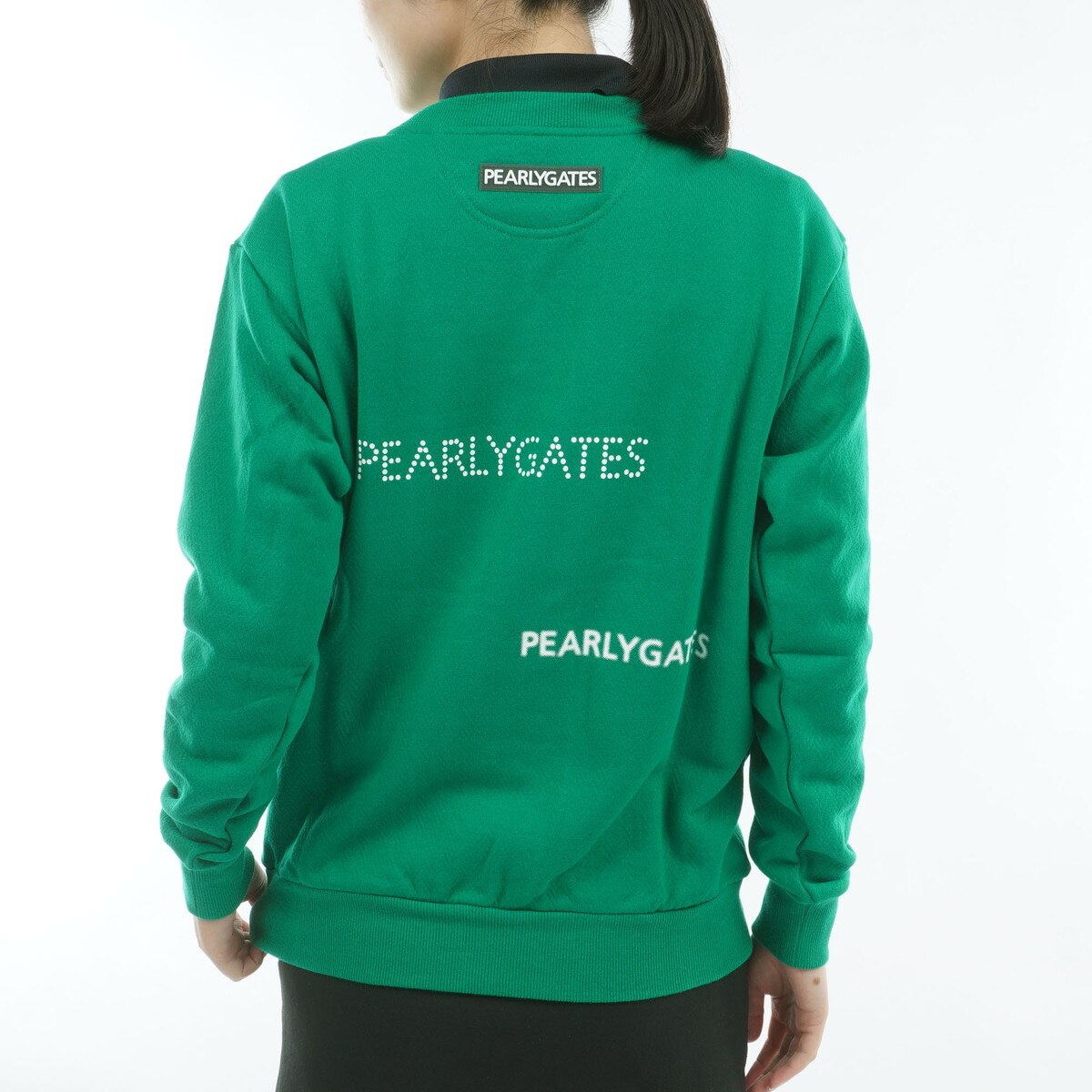 ジグザグ裏毛ジャカード 長袖スウェット レディス(中間着(セーター