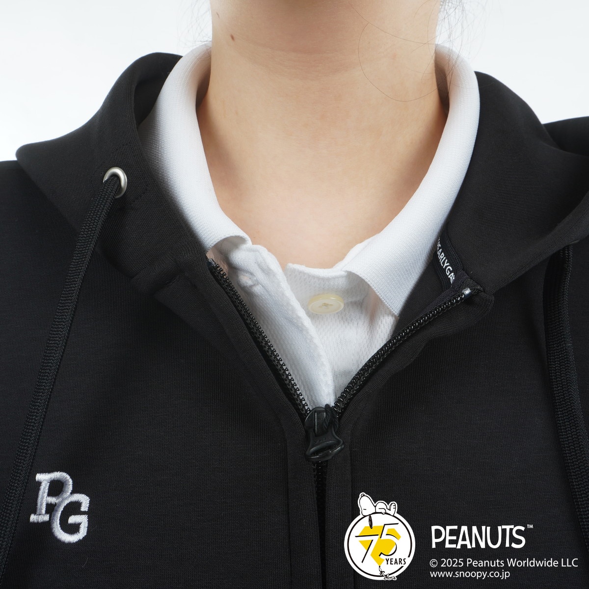 SNOOPY COEコットンAir 長袖スウェットフーディー レディス(中間着