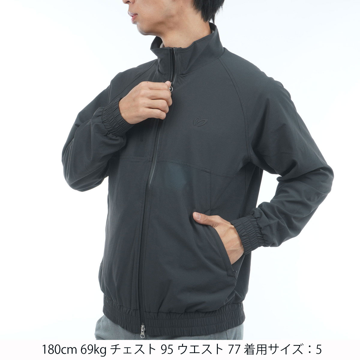 ストレッチ 2WAYフルジップブルゾン(アウター(ブルゾン