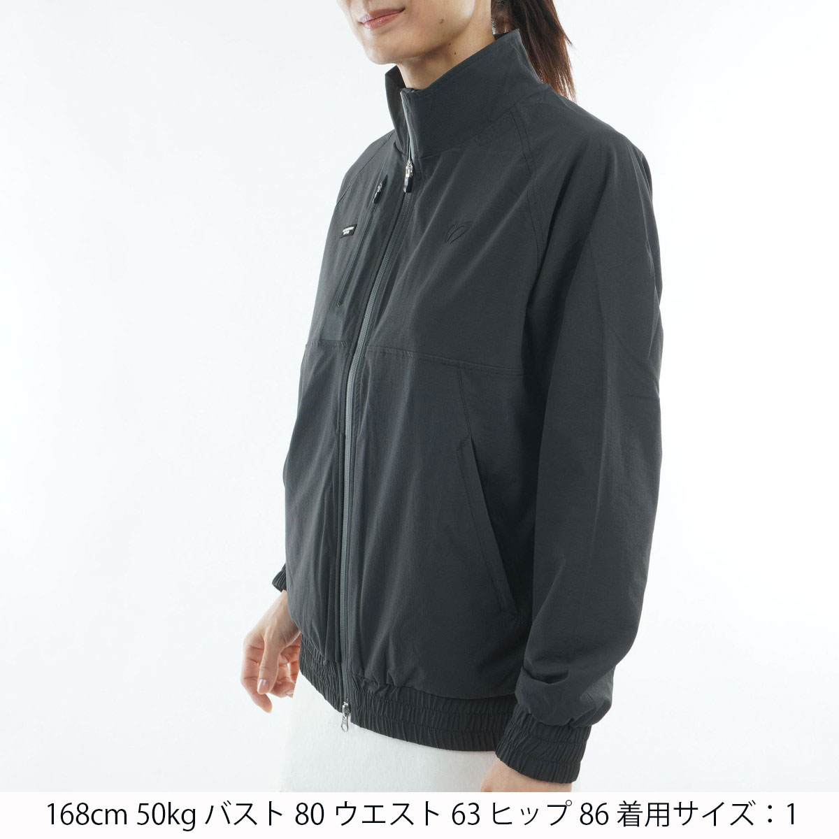 ストレッチ 2WAYフルジップブルゾン レディス(アウター(ブルゾン