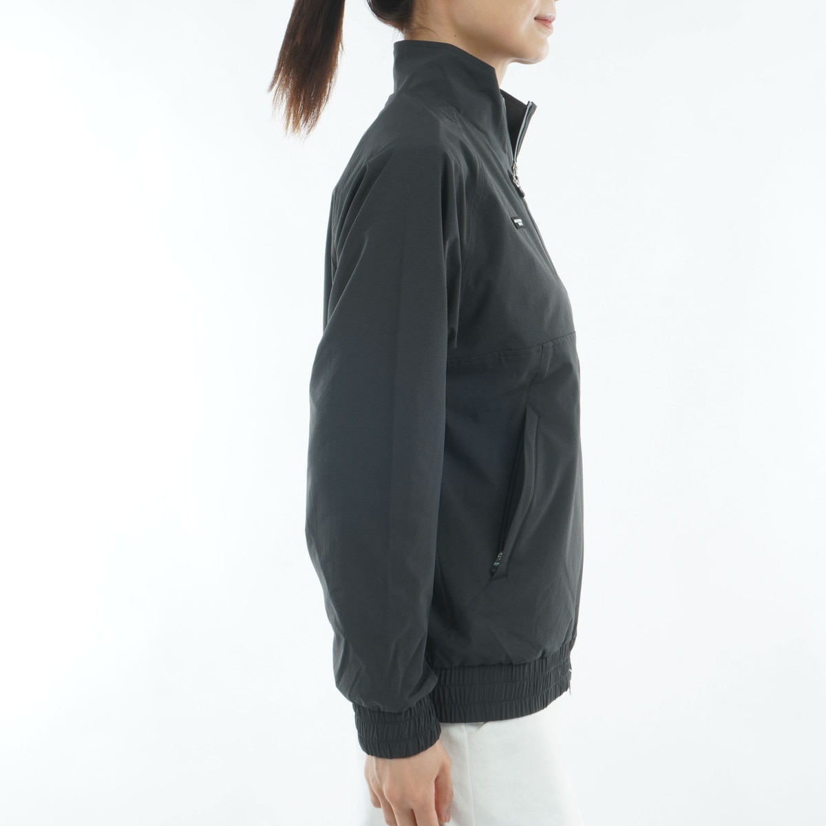 ストレッチ 2WAYフルジップブルゾン レディス(アウター(ブルゾン