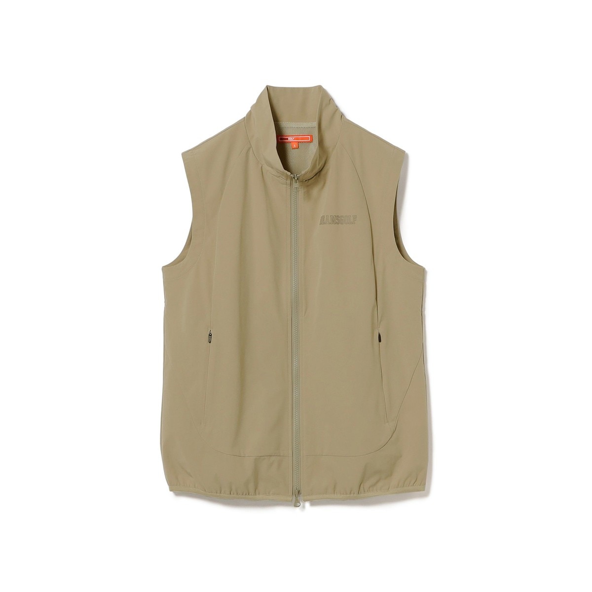 ORANGE LABEL ストレッチタフタ フルジップ 切替ベスト レディス