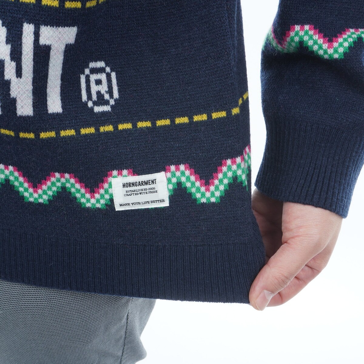 クルーネックセーター(中間着(セーター、トレーナー))|HORN G.M.T