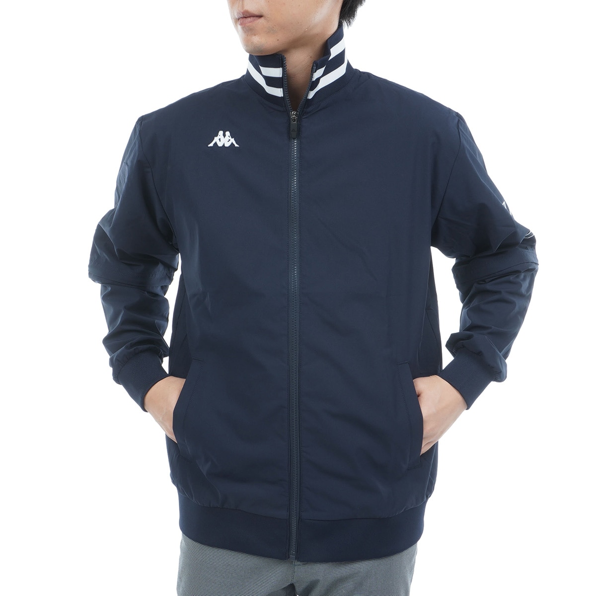 ストレッチ デタッチャブル 2WAYウインドブレーカー(アウター(ブルゾン