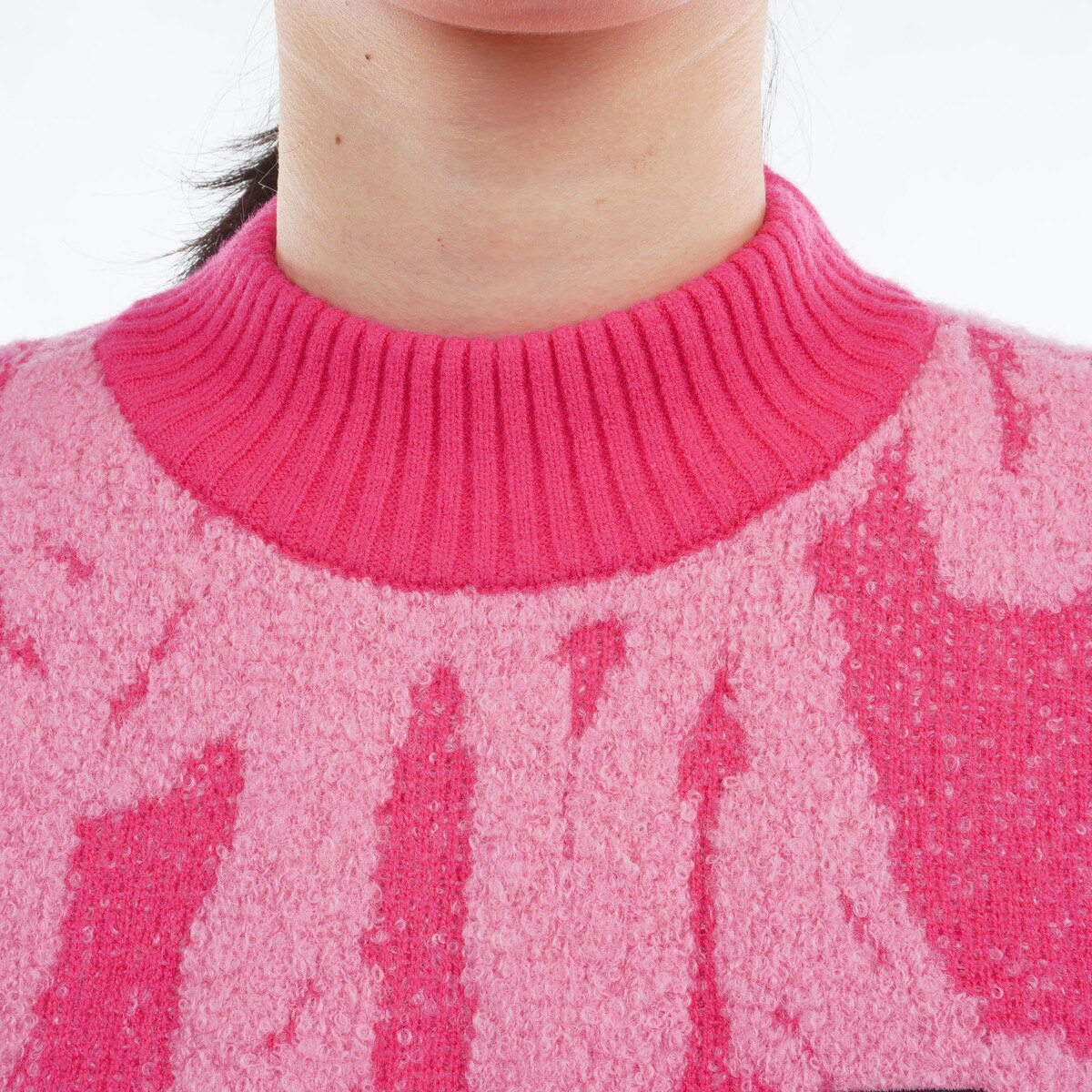 ブークレー モックネックセーター レディス(中間着(セーター