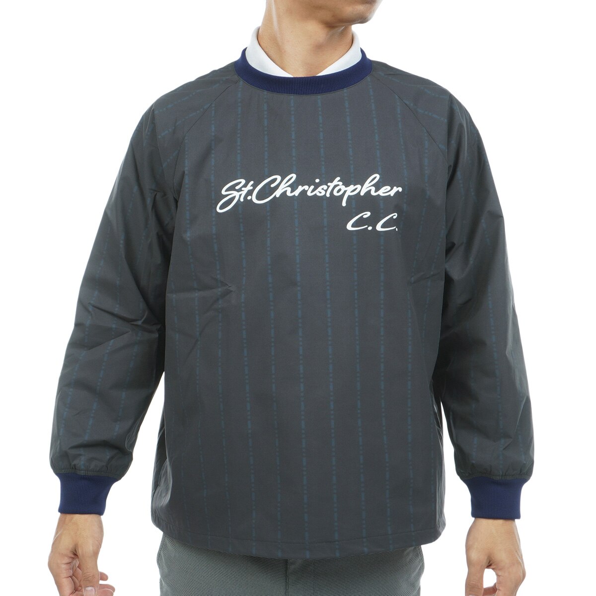 【ビームスゴルフ】人気袖ロゴ×ダンボールニット 長袖ゴルフプルオーバーパーカーM ビームスゴルフ】人気袖ロゴ×ダンボールニット 長袖ゴルフプル