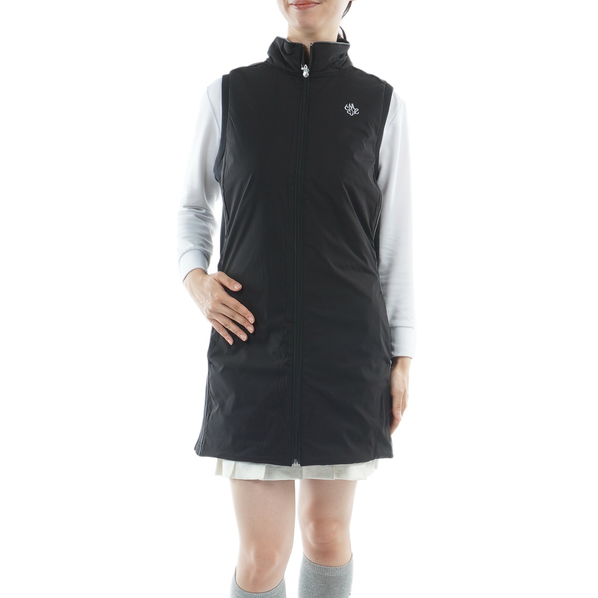 ハイブリッド ストレッチ 中綿ワンピースベスト レディス(ベスト
