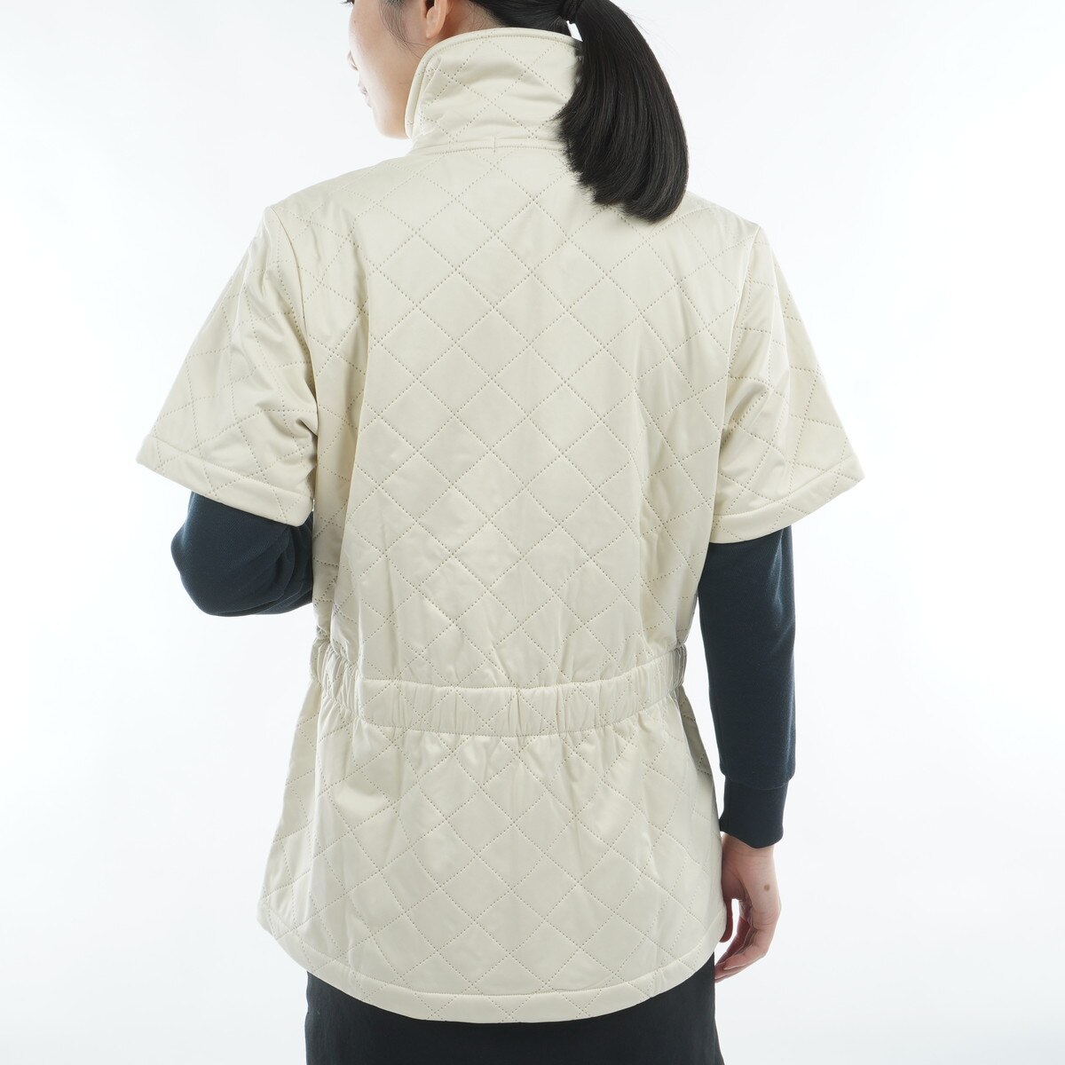 ストレッチ 高周波キルト半袖ブルゾン レディス(アウター(ブルゾン