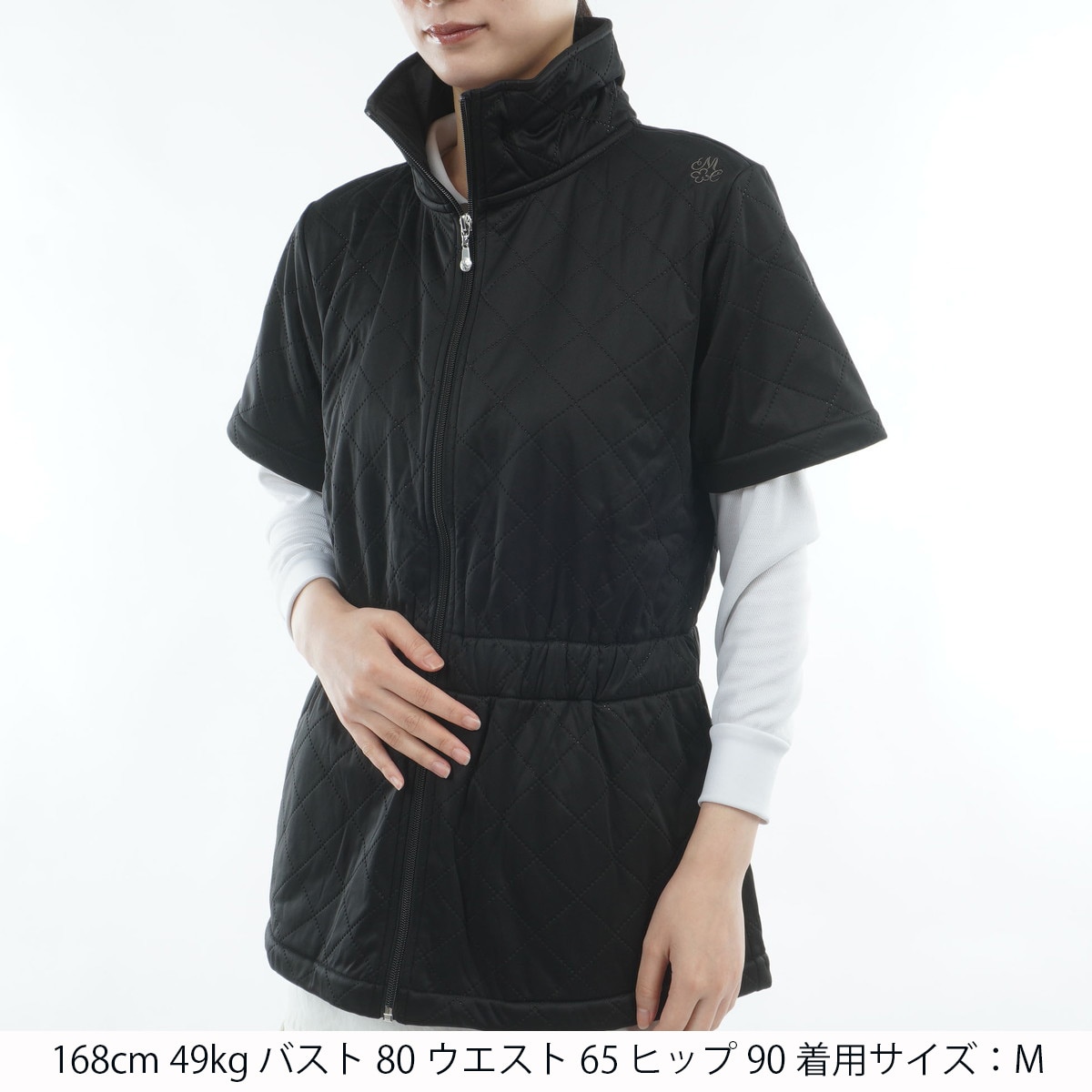 マリクレール　marie claire　ストレッチ 高周波キルト半袖ブルゾン　レディス ストレッチ 高周波キルト半袖ブルゾン レディス(アウター(ブルゾン