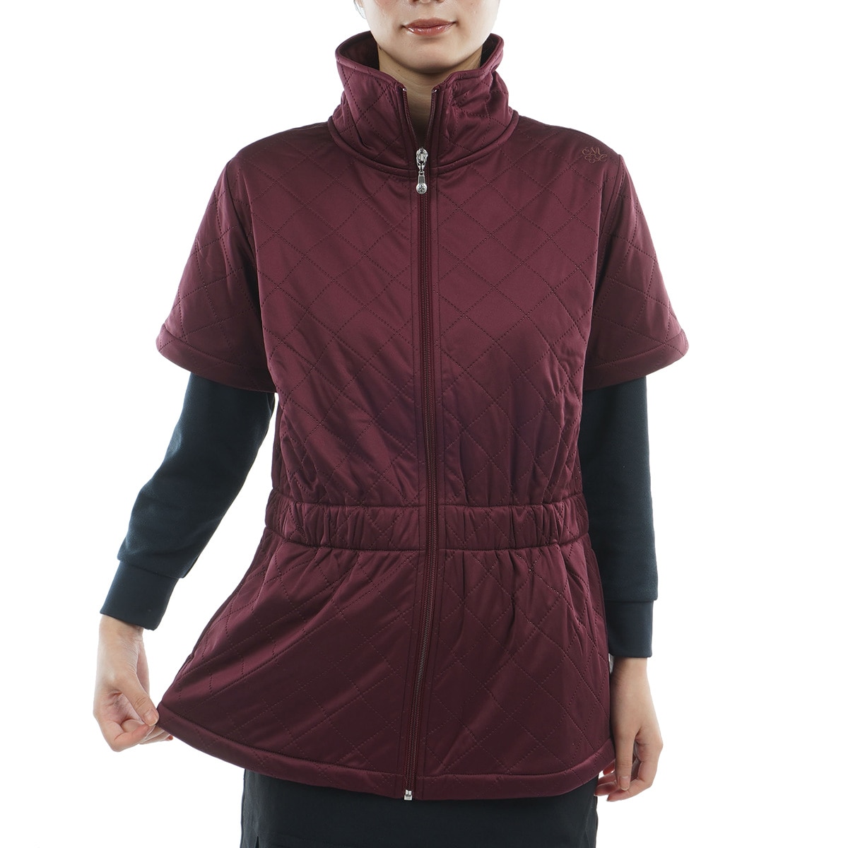 ストレッチ 高周波キルト半袖ブルゾン レディス(アウター(ブルゾン