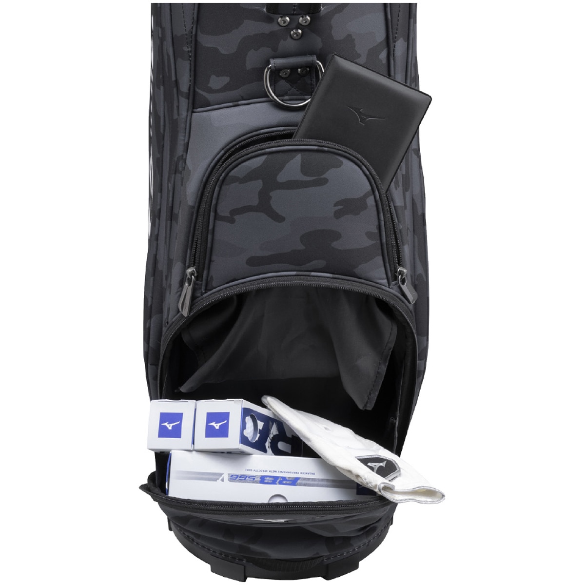 Mizuno Pro キャディバッグ ブラック/シルバー dショッピング |ミズノ Mizuno Pro Mizuno Pro キャディバッグ