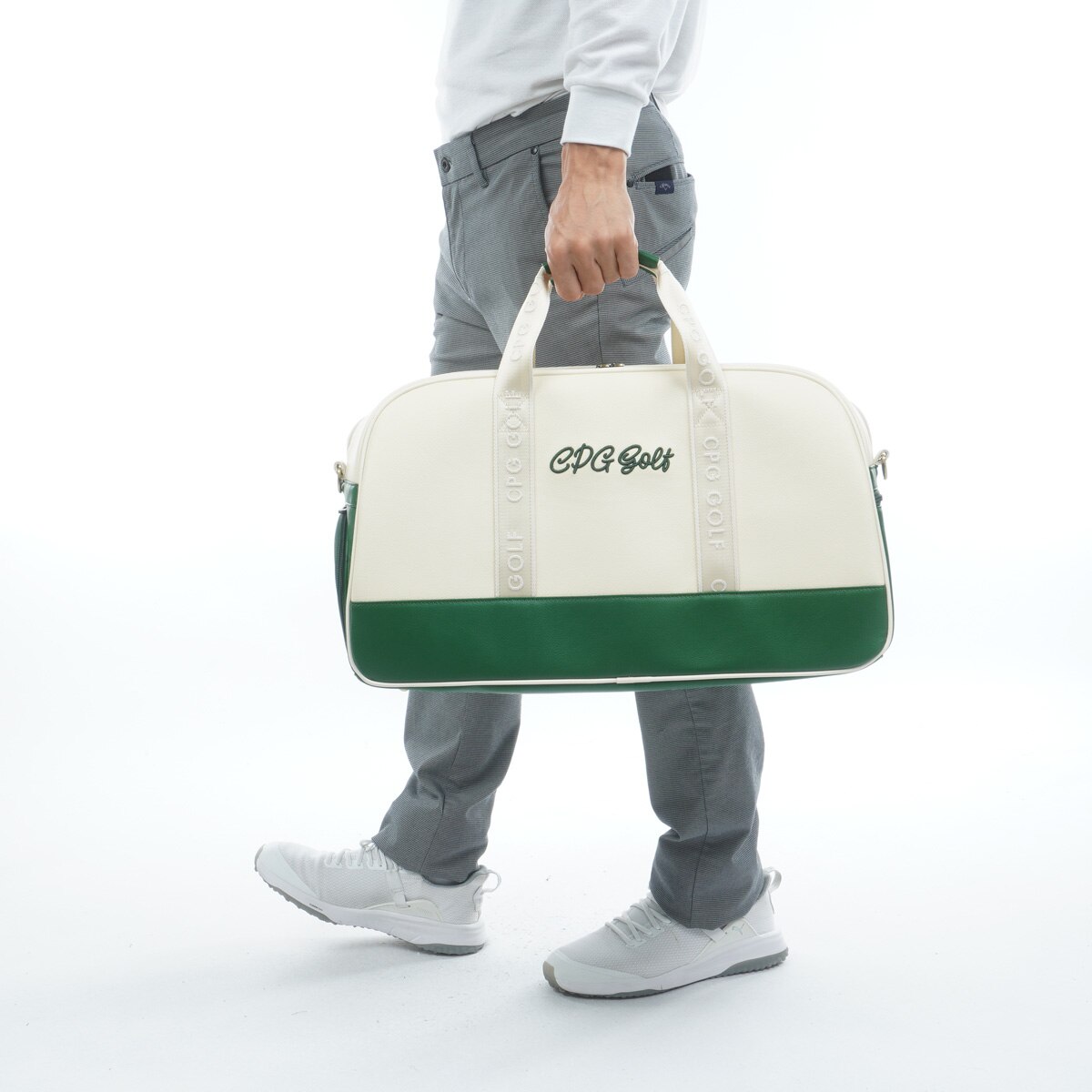 バイカラー ボストンバッグ(ボストンバッグ)|CPG GOLF(シーピージー