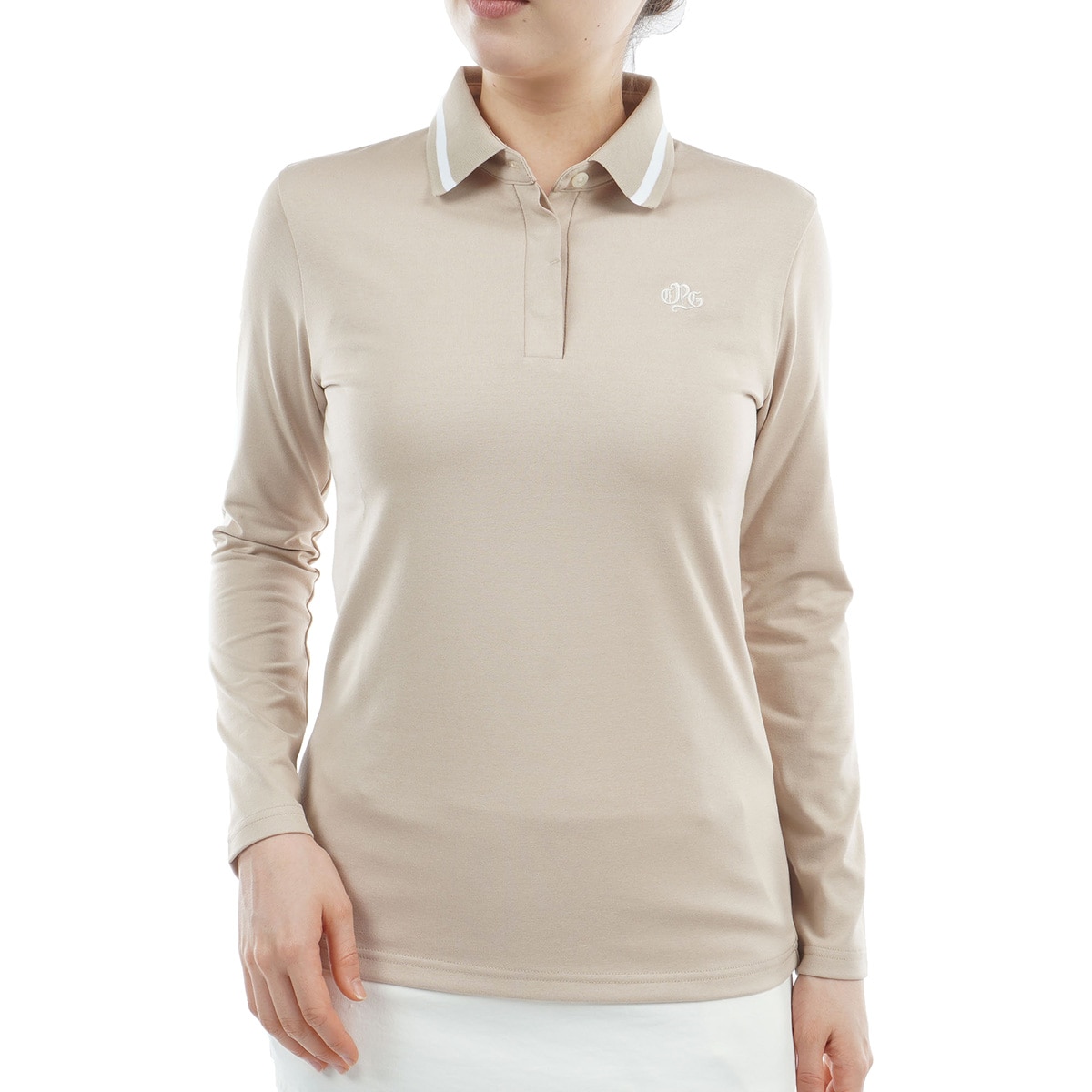 新品　CPG ゴルフウェア　白　スカート　ロゴ入り生地　シーピージー 新品 CPG ゴルフウェア 白 スカート ロゴ入り生地 シーピージー