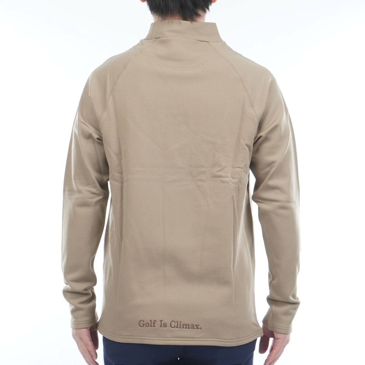 ストレッチ タイトフィット モックネック長袖シャツ(長袖シャツ