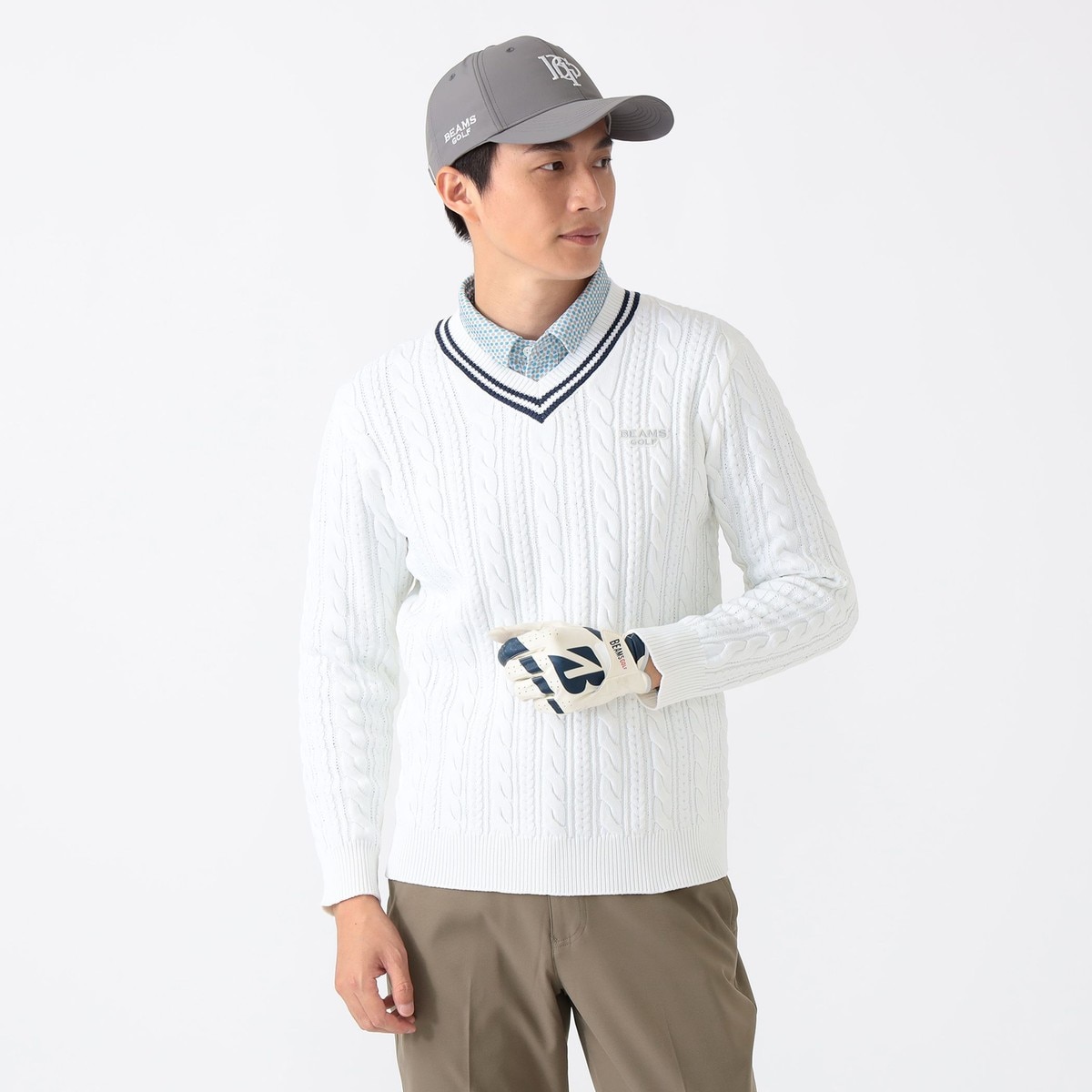 BEAMS GOLF ビームスゴルフ パープルレーベル 長袖ニットセーター S BEAMS GOLF（ビームス ゴルフ）PURPLE LABEL / スフィダンテ