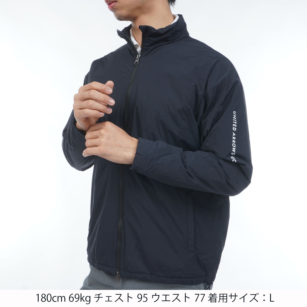 フロントジップブルゾン(アウター(ブルゾン、ウインド、ジャケット