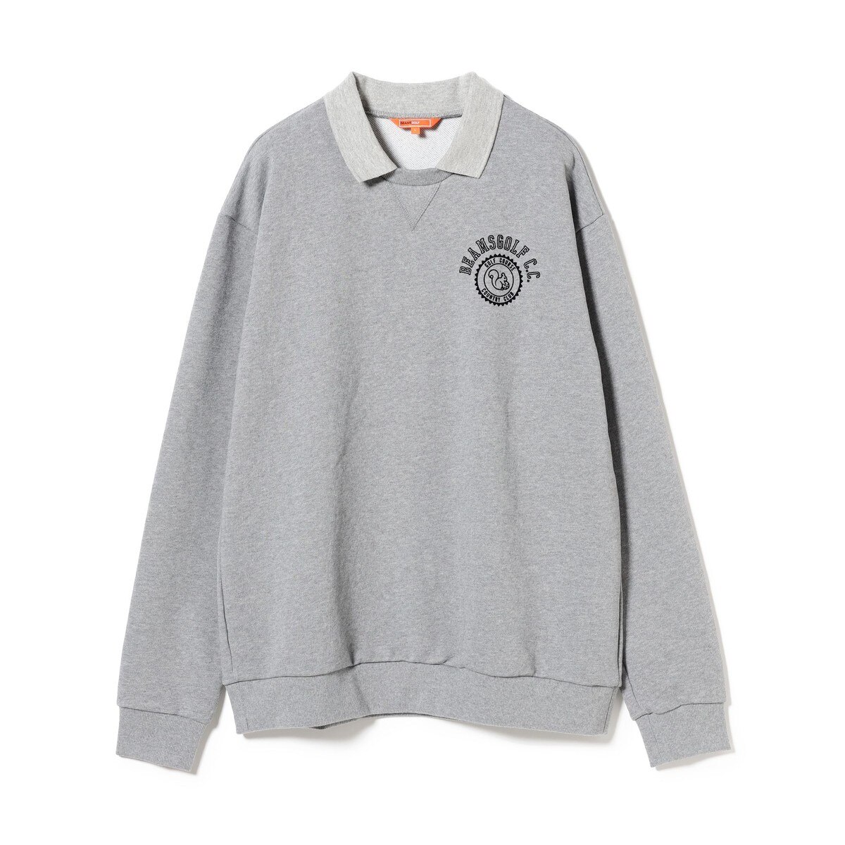 ORANGE LABEL 襟付き 裏毛 プルオーバースウェット(中間着(セーター