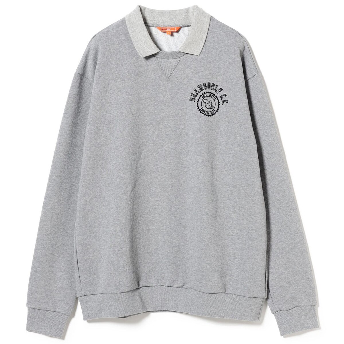 ORANGE LABEL 襟付き 裏毛 プルオーバースウェット(中間着(セーター