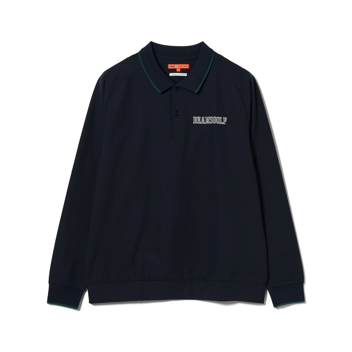 ORANGE LABEL リブライン ロングスリーブ ポロシャツ(長袖シャツ