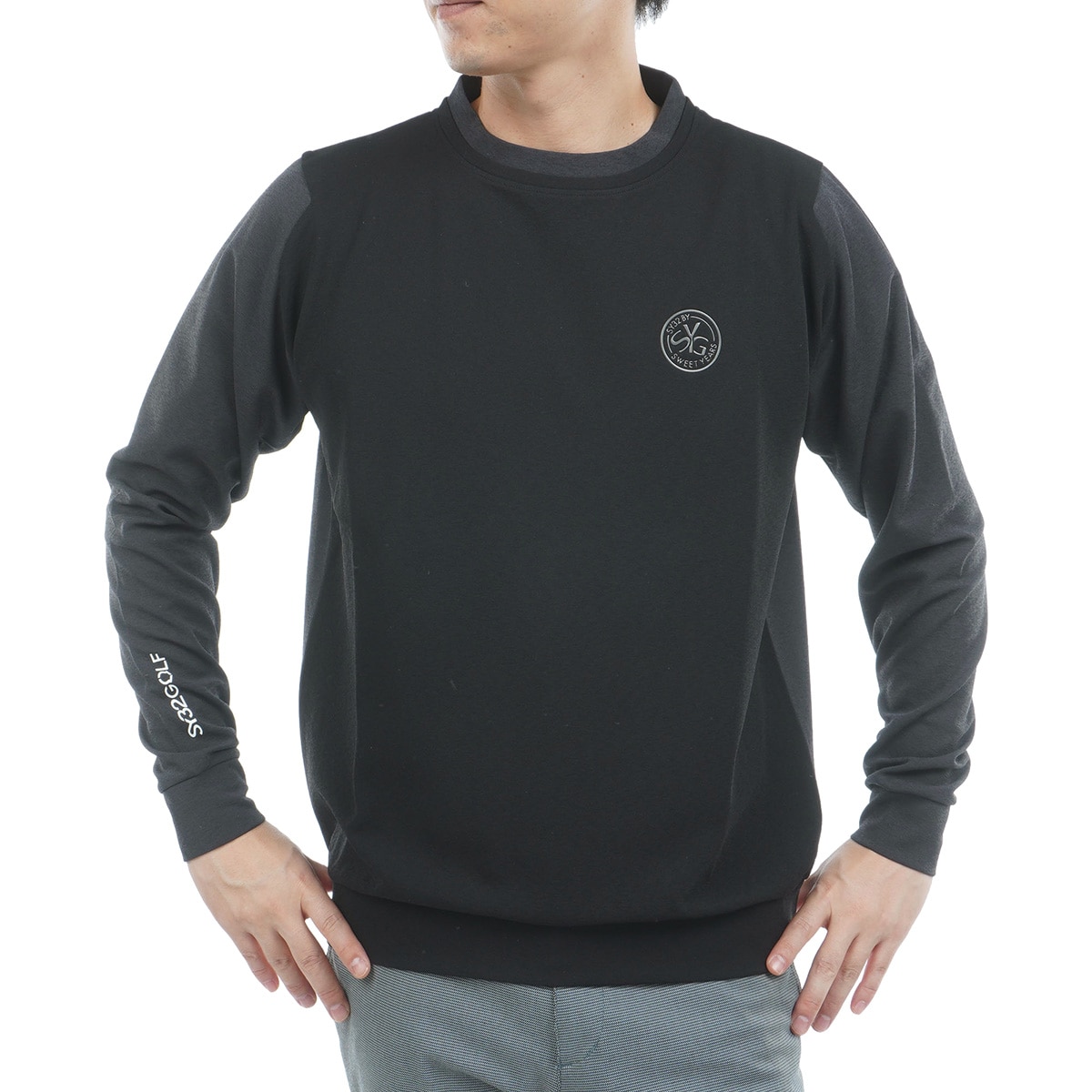 ストレッチ クーリングドライ モックネック長袖シャツ(長袖