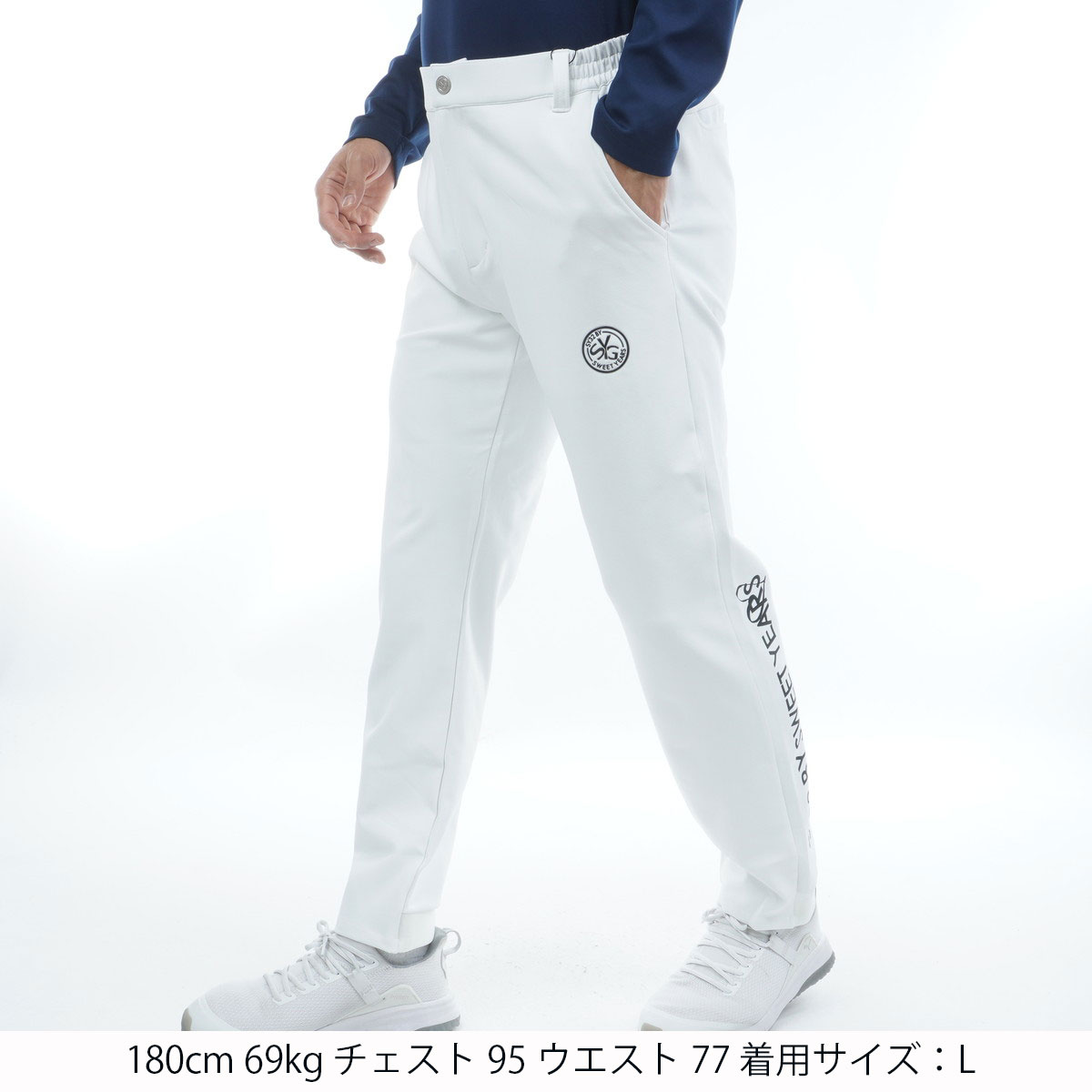 【新品】SY32 by SWEET YEARS ゴルフパンツ 白 Mサイズ SY32 by SWEET YEARS（エスワイサーティトゥバイスィートイヤーズ