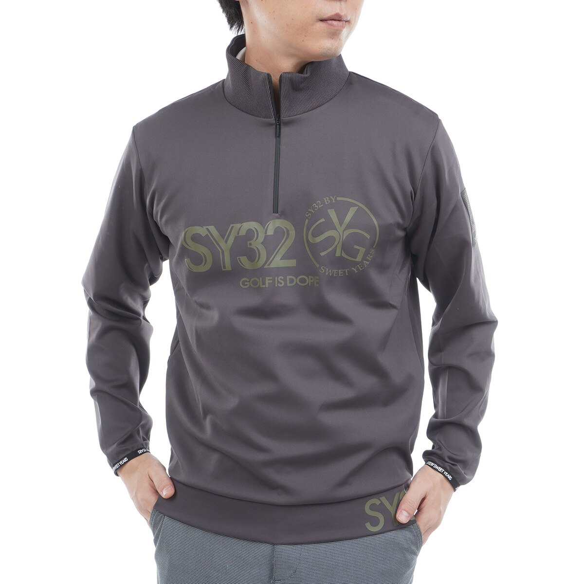 MATNEOPRENE ストレッチ プルジップスウェット(中間着(セーター