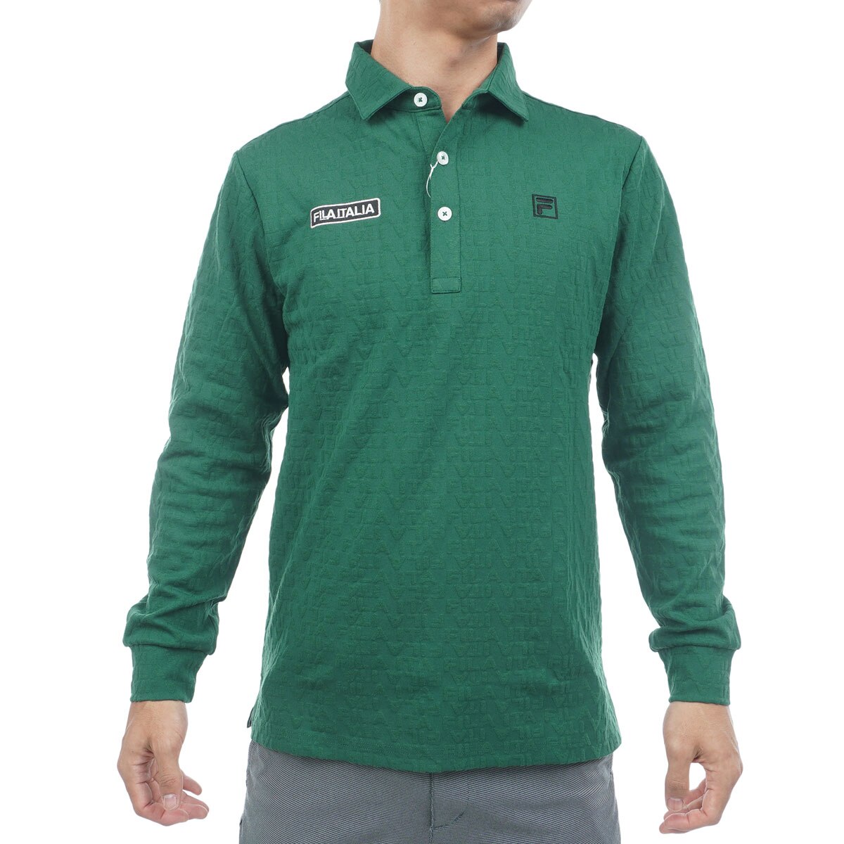 【新品・未使用】【限定品】FILA ポロシャツ L オリーブグリーン WTAロゴ フィラ(FILA) ポロシャツ 特価品 通販｜GDOゴルフショップ