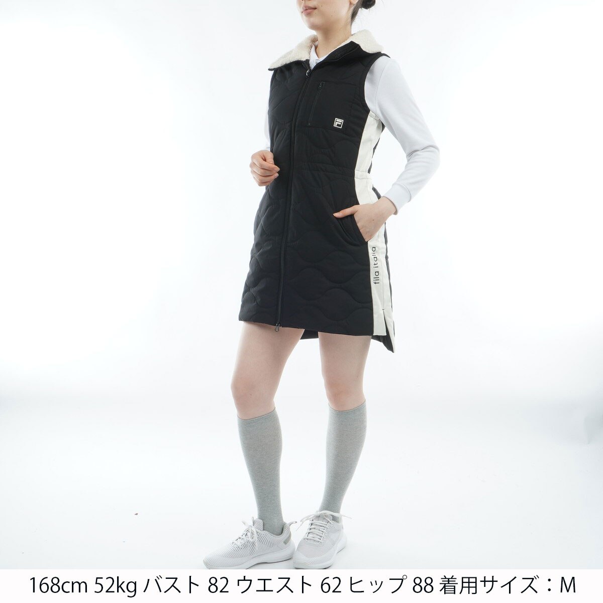 フィラ　FILA　ストレッチ 中綿キルト ワンピース　レディス ストレッチ 中綿キルト ワンピース レディス(ワンピース)|FILA(フィラ