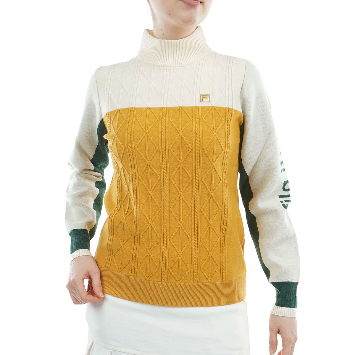 軽量混紡ニット モックネックセーター レディス(中間着(セーター