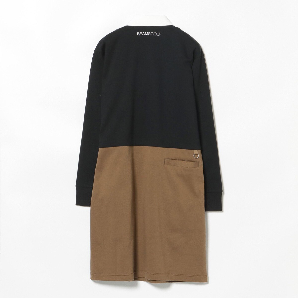 ORANGE LABEL リスロゴ ストレッチ クレリック 切替 ワンピース