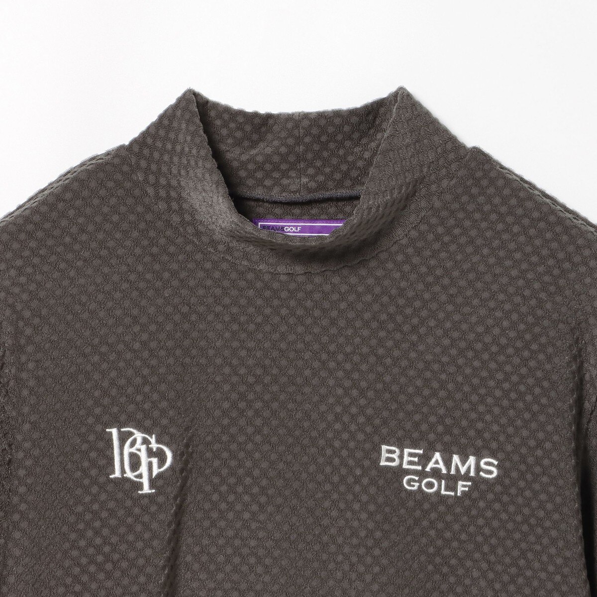 PURPLE LABEL スフィダンテ グリッド モックネックシャツ(長袖シャツ