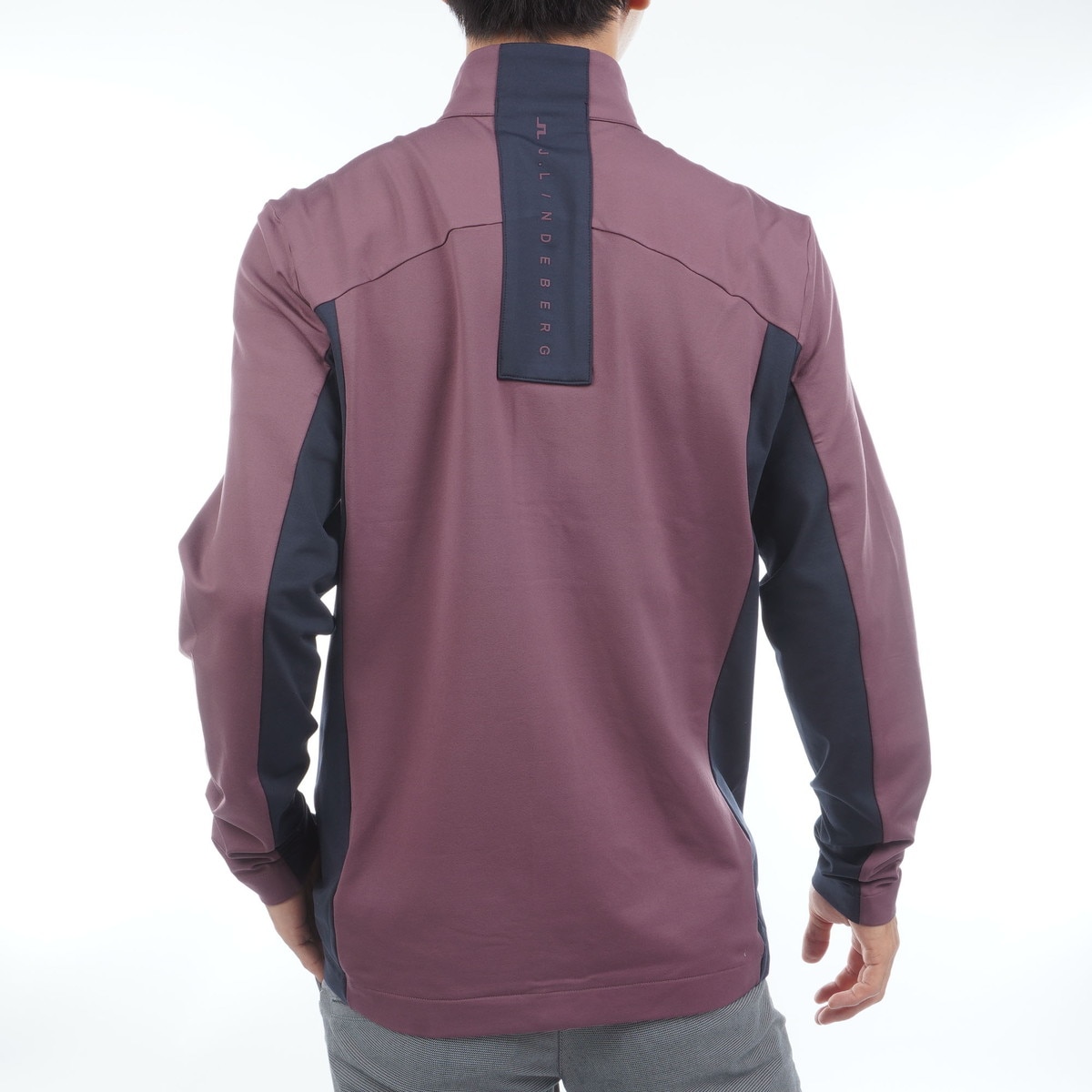 ストレッチ 裏起毛 カラーブロックミッドレイヤー(中間着(セーター