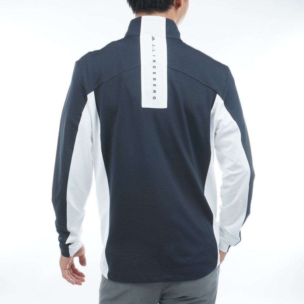 ストレッチ 裏起毛 カラーブロックミッドレイヤー(中間着(セーター