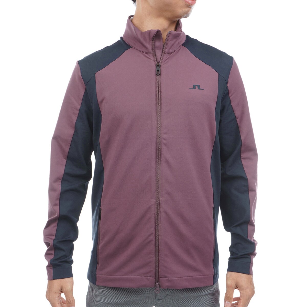 J.リンドバーグ　J.LINDEBERG　ストレッチ 裏起毛 カラーブロックミッドレイヤー ストレッチ 裏起毛 カラーブロックミッドレイヤー(中間着(セーター