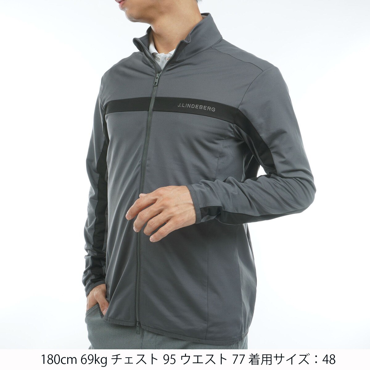 ストレッチ 裏起毛 バックブリッジミッドレイヤーブルゾン(アウター