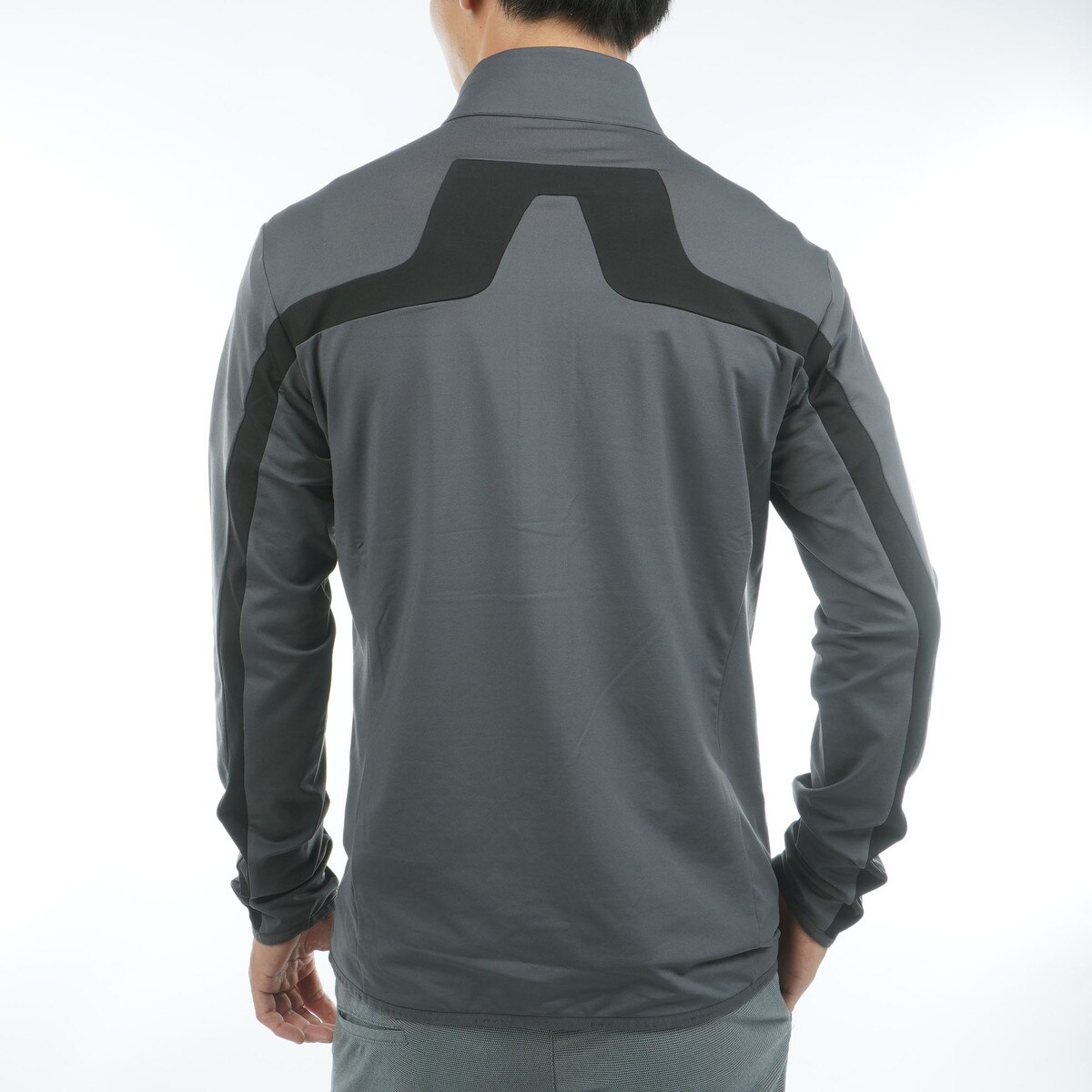 ストレッチ 裏起毛 バックブリッジミッドレイヤーブルゾン(アウター