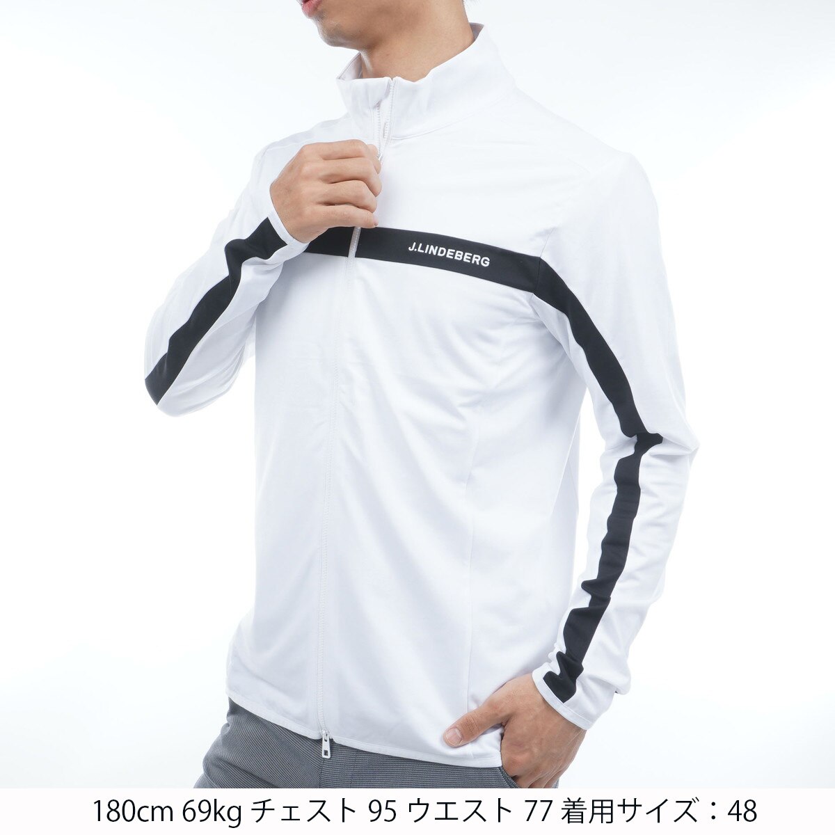 ストレッチ 裏起毛 バックブリッジミッドレイヤーブルゾン(アウター