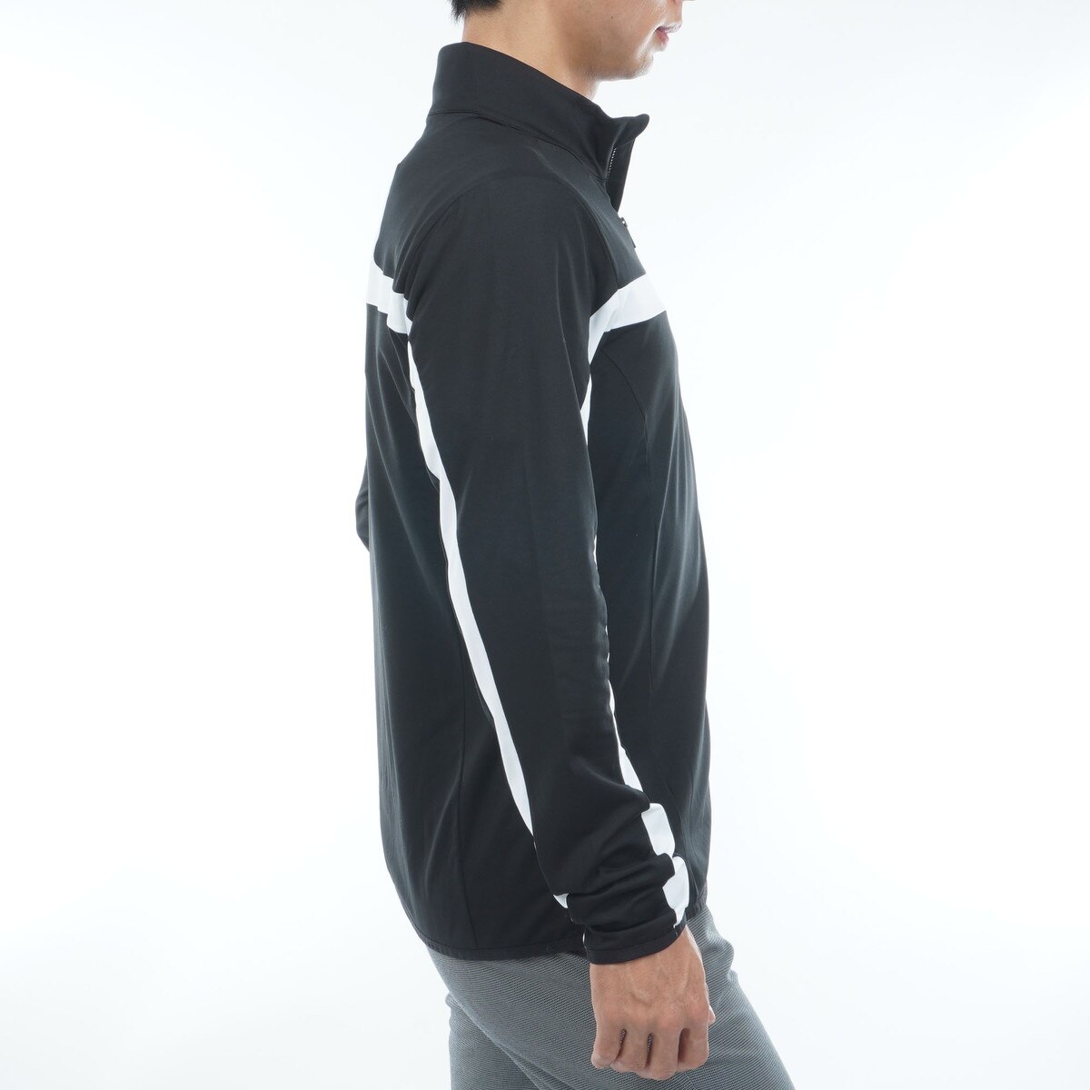 ストレッチ 裏起毛 バックブリッジミッドレイヤーブルゾン(アウター