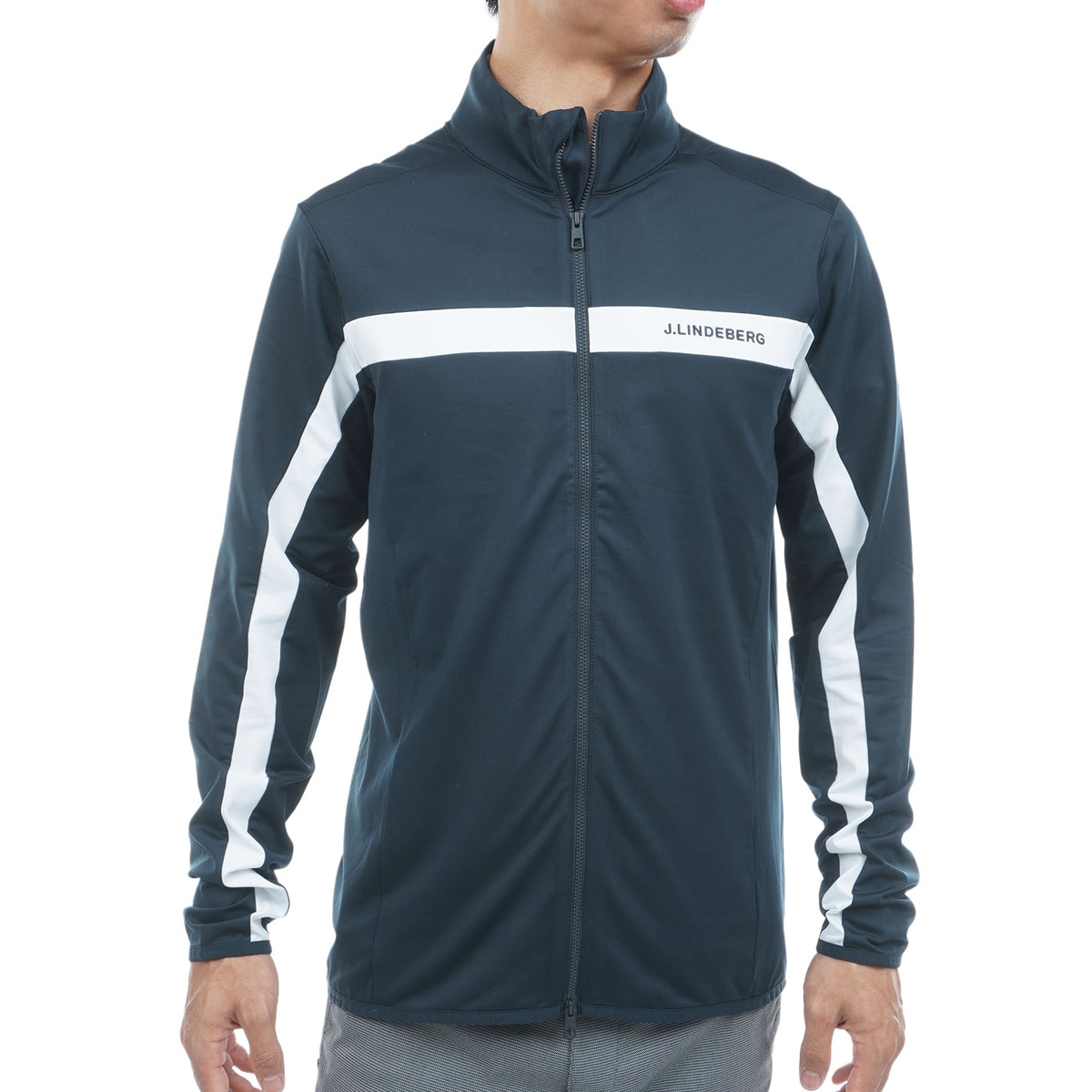 ストレッチ 裏起毛 バックブリッジミッドレイヤーブルゾン(アウター