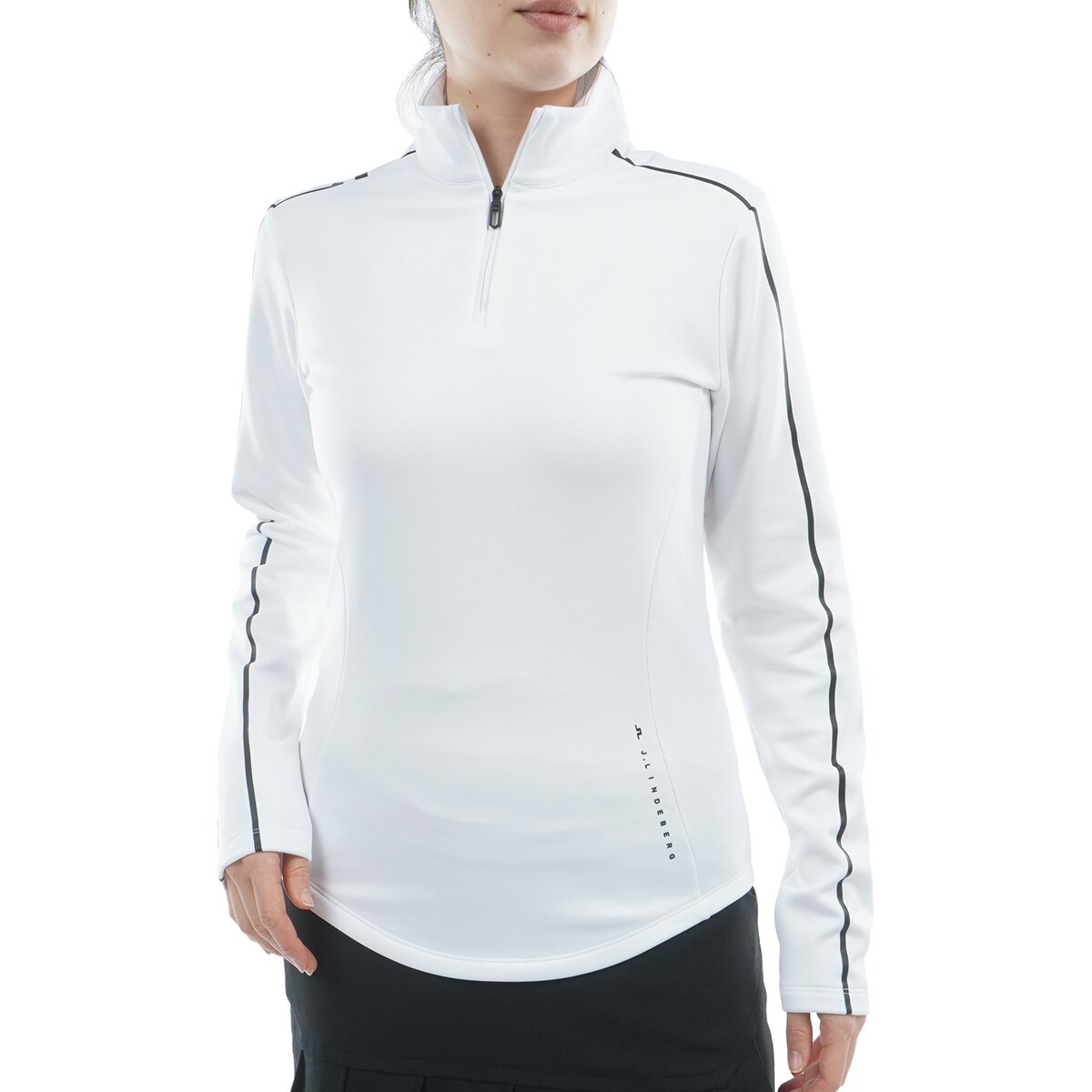 ストレッチ 裏起毛 クォータージップミッドレイヤー レディス(中間着