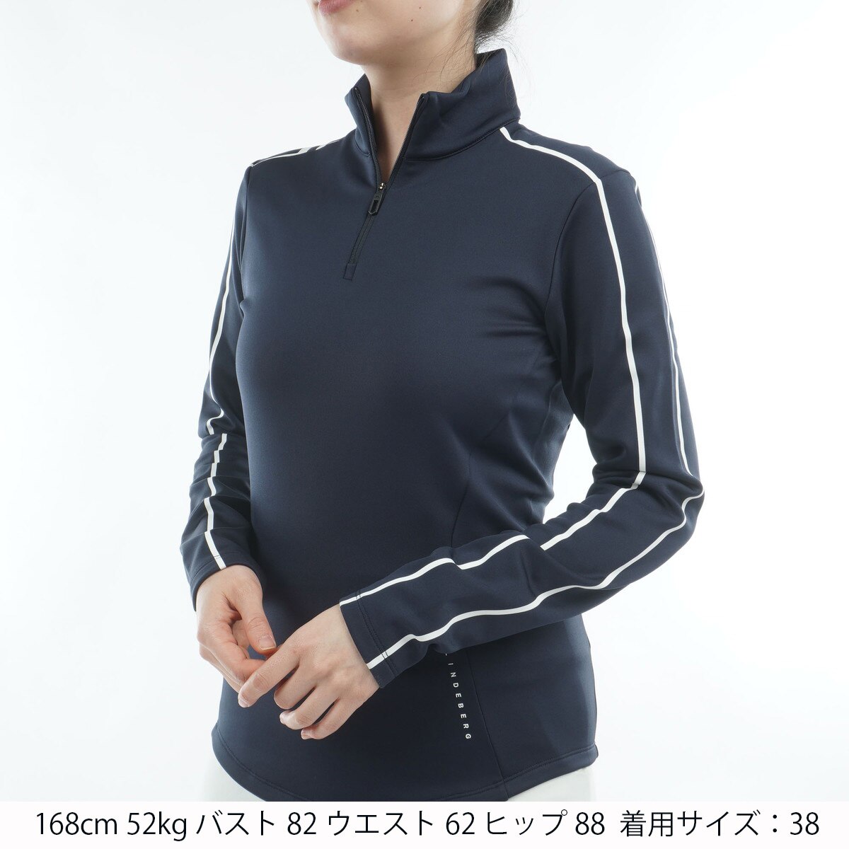 ストレッチ 裏起毛 クォータージップミッドレイヤー レディス(中間着