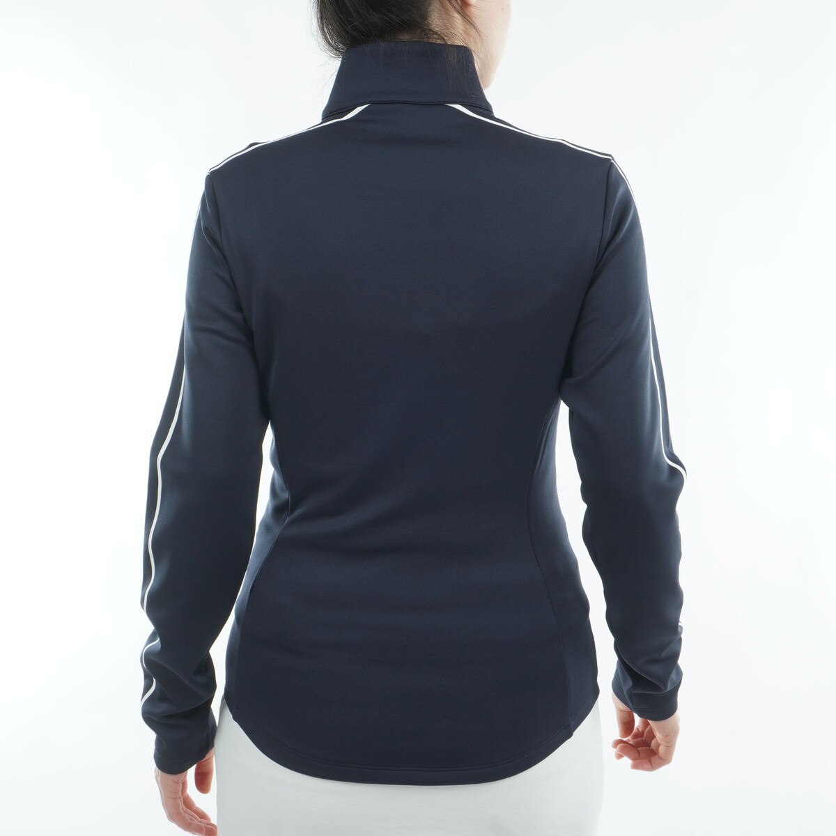 ストレッチ 裏起毛 クォータージップミッドレイヤー レディス(中間着