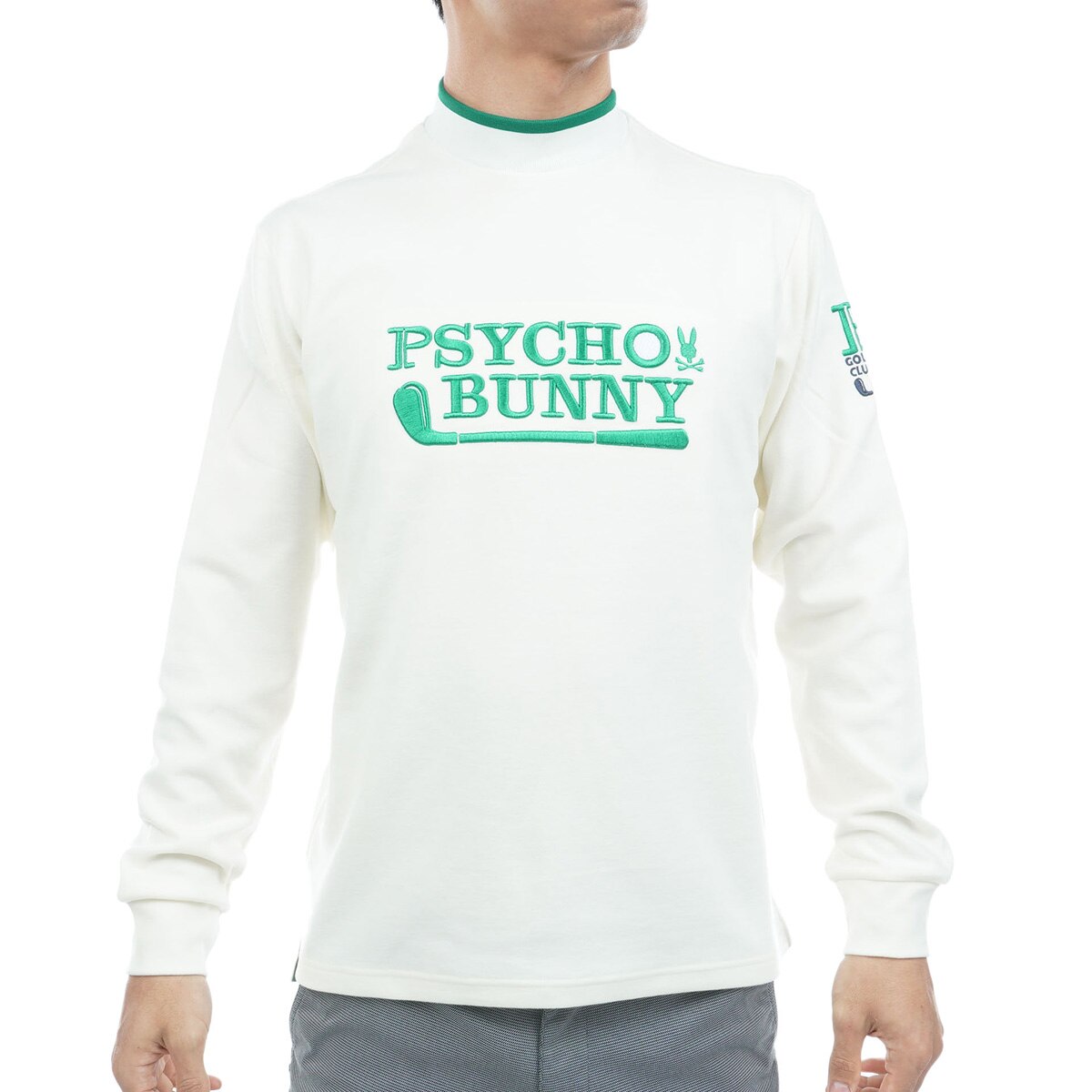 GOLF ゴルフクラブ モックネック長袖Tシャツ(長袖シャツ・ポロシャツ