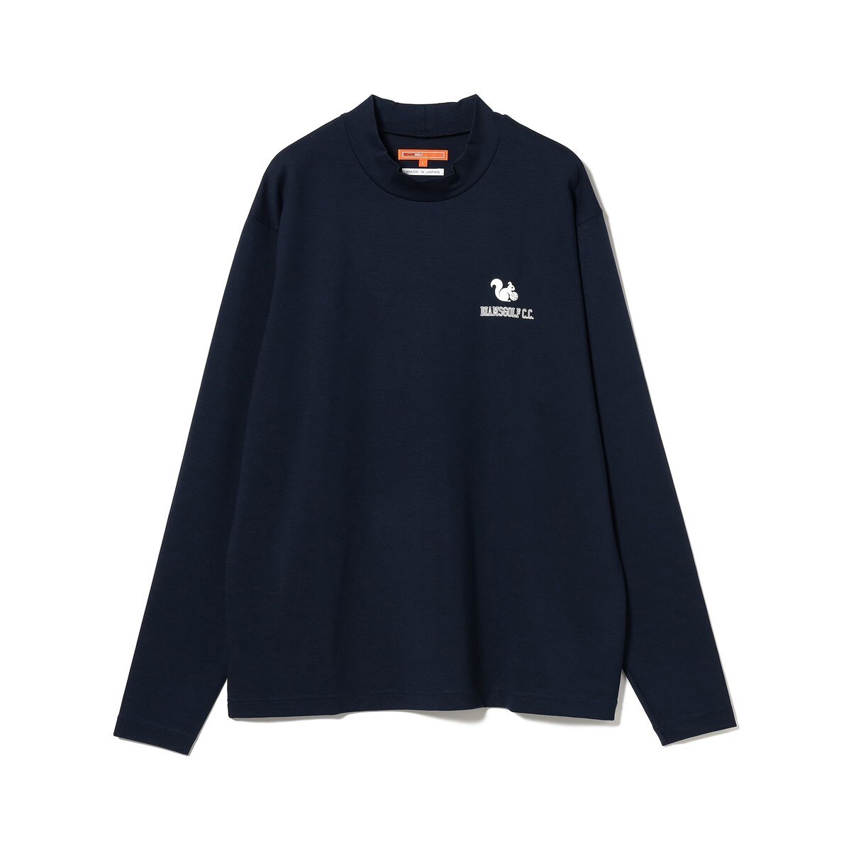 ORANGE LABEL リスロゴ ストレッチ モックネックシャツ(長袖シャツ