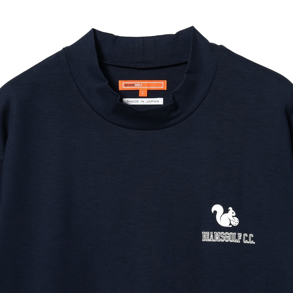 ORANGE LABEL リスロゴ ストレッチ モックネックシャツ(長袖シャツ