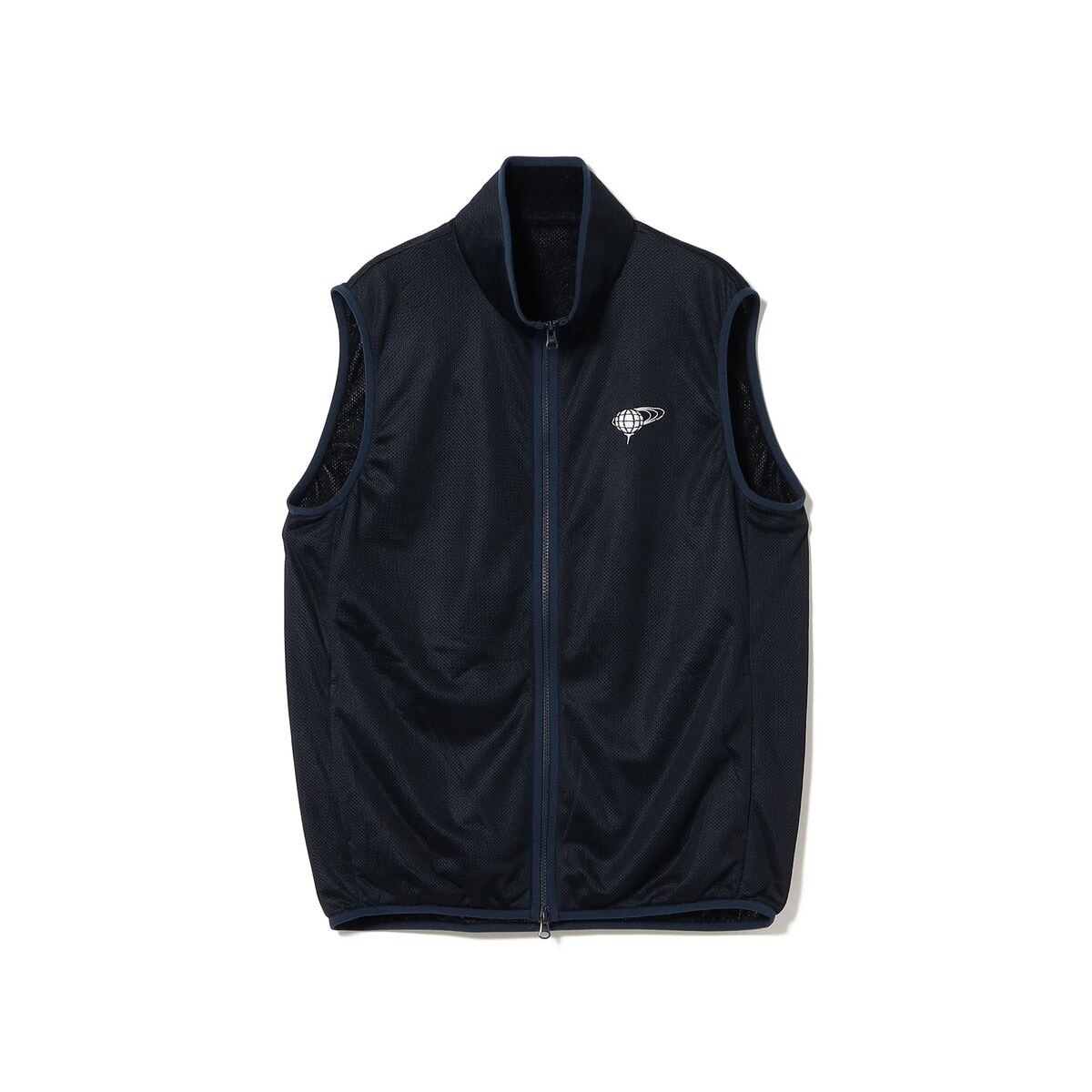 BEAMS GOLF フード付きベスト XL ネイビー　定価25000円程度 BEAMS GOLF フード付きジップベスト ネイビー 【新品未使用品