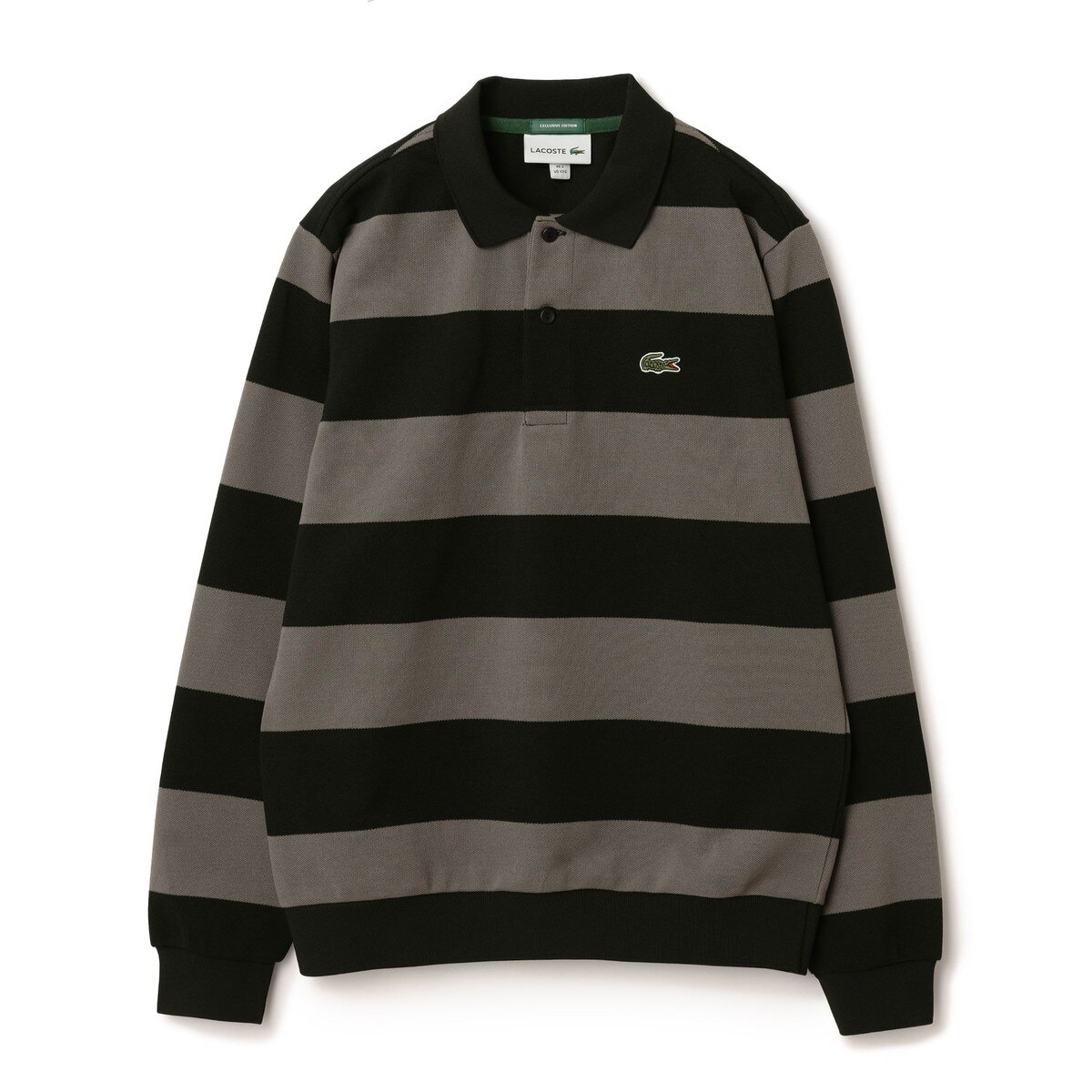 別注 LACOSTE ボーダー ロングスリーブ ポロシャツ レディス(長袖