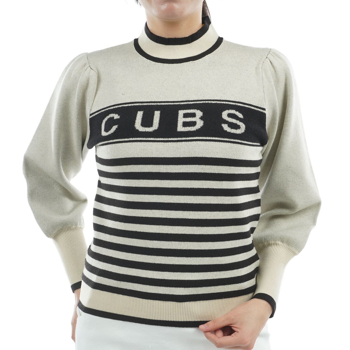 防静電気 ロゴパフスリーブセーター レディス(中間着(セーター