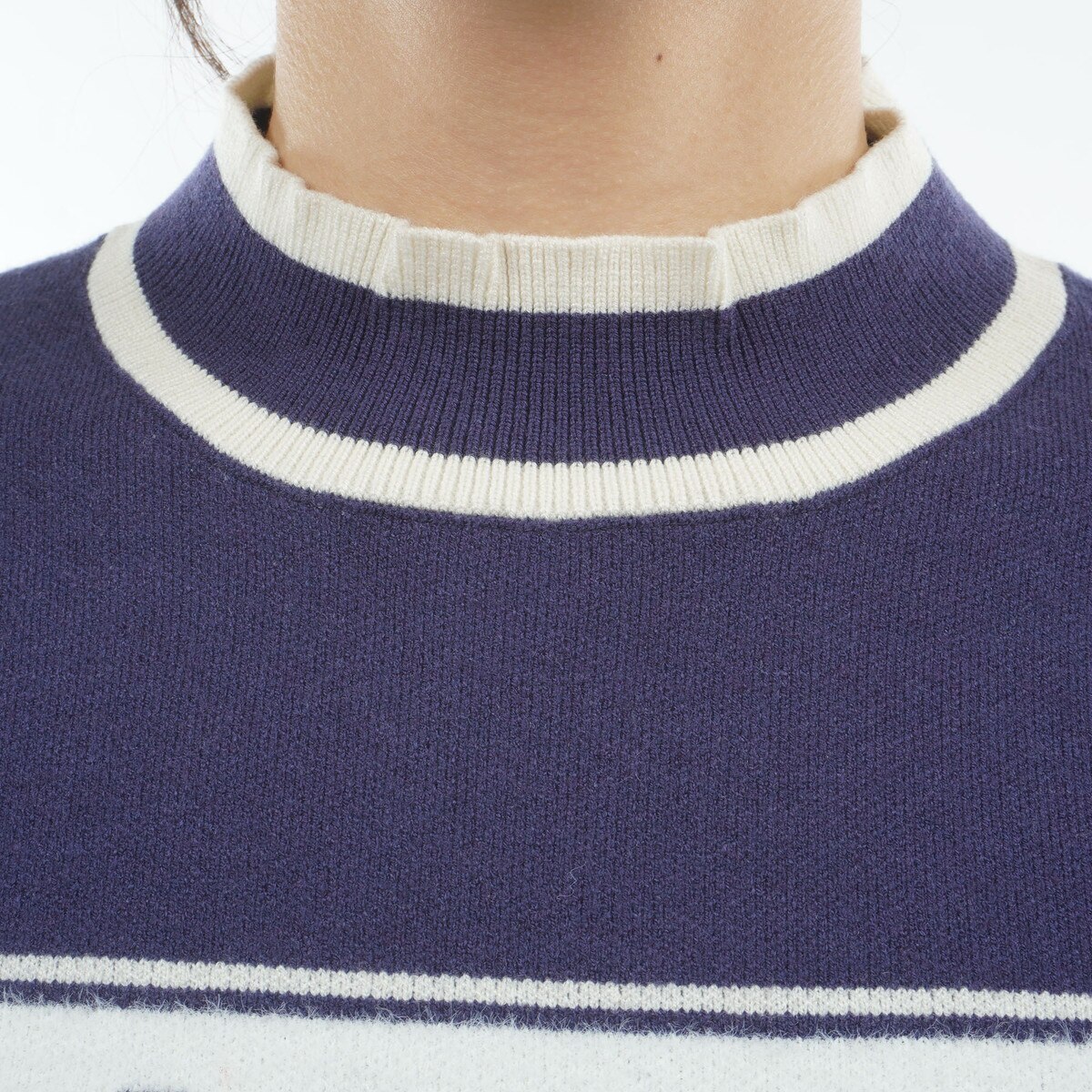 防静電気 ロゴパフスリーブセーター レディス(中間着(セーター